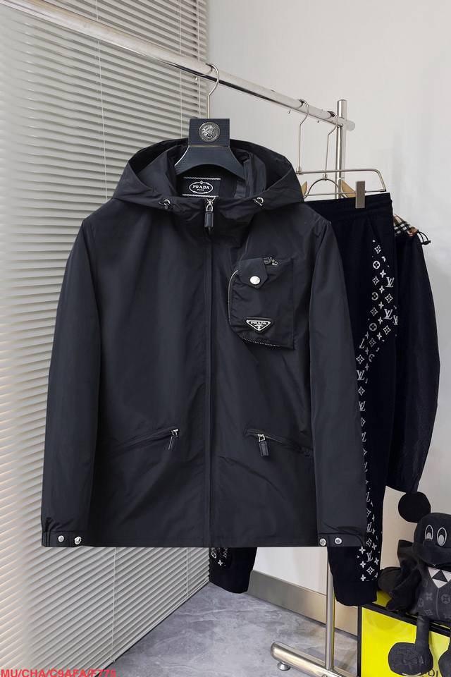 Prada official website style, early release! 2026 Spring/Autumn new men's jacket