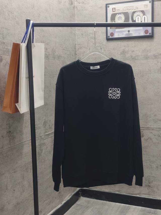 Loewe* Autumn/Winter New Logo Embroidered Heavyweight Sweatshirt Made with custo