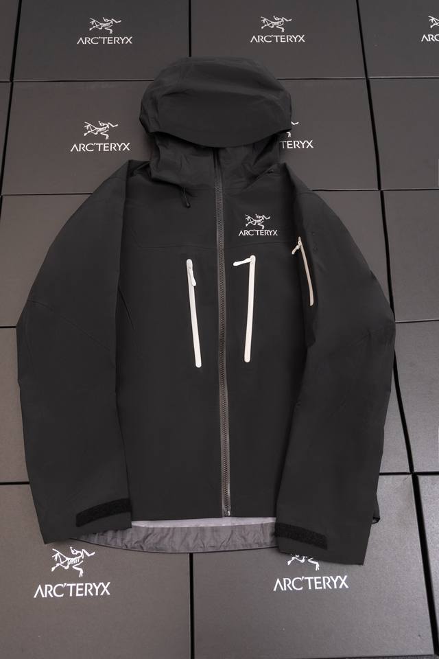 顶级品质 虎鲸实拍 款号J98 Arc'teryx 始祖鸟第六代Sv Arcteryx Alpha Sv Gtx 向导级硬壳冲锋衣 男女同款 S到Xxl 原版一