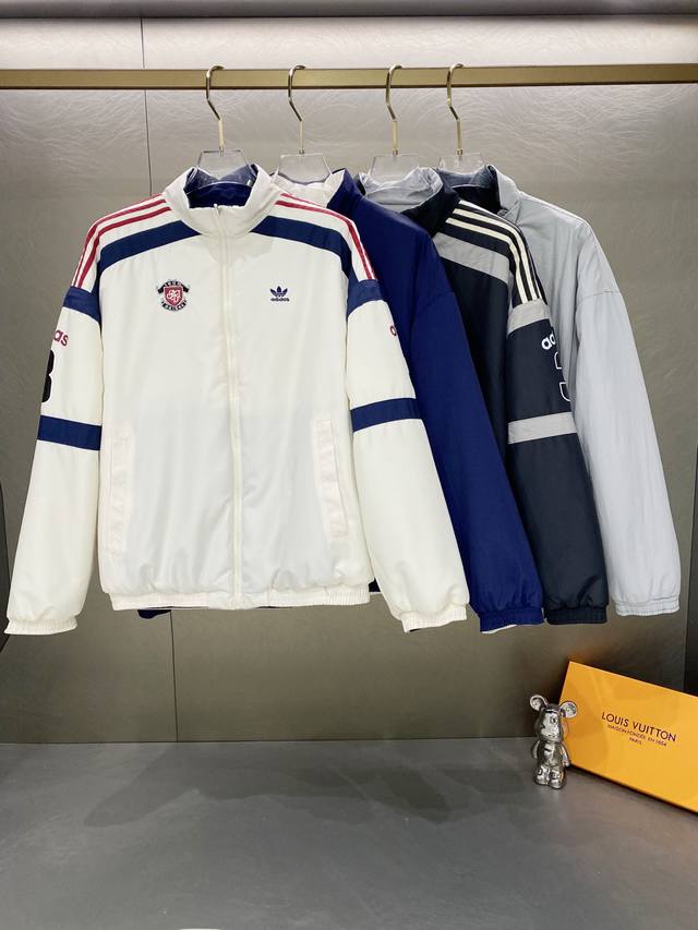 Adidas Originals Reversible Short Padded Jacket, Loose Fit, Unisex, Warm Jacket/