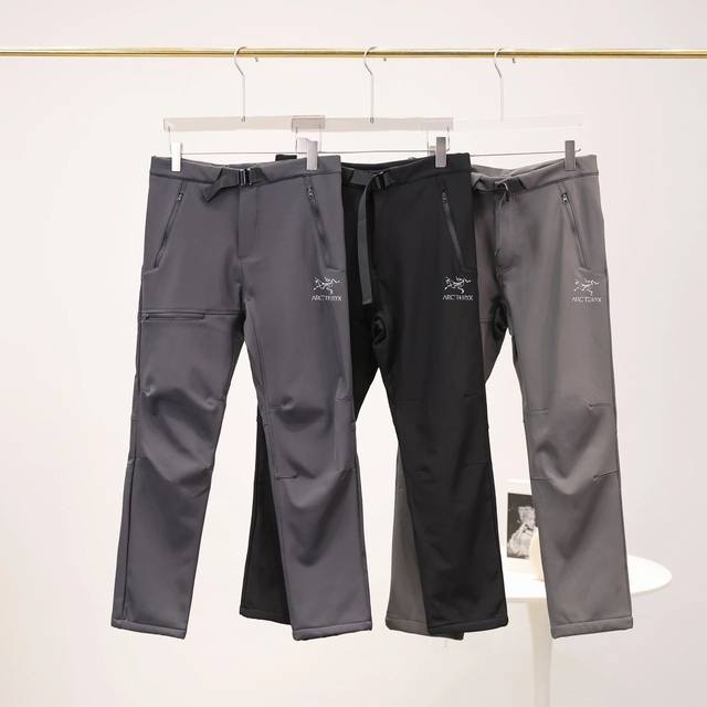 Control Ss Winter New Arc'teryx Outdoor Casual Fleece-Lined Casual Pants Drawstr