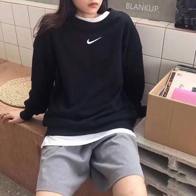 Price controlled by supplier Nike's new embroidered logo crewneck sweatshirt! Ma