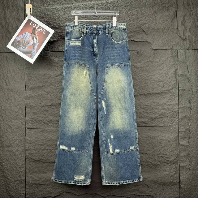 Givenchy 2025 Early Spring Heavy Distressed Patchwork Couple Style Washed Loose
