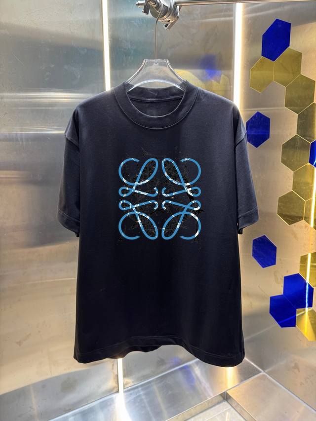 Loewe 2026 Spring/Summer New Short-Sleeve T-Shirt Made of 280G double yarn Featu