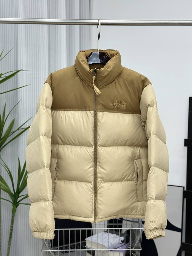 Style Number: Y73 Top-Tier The North Face Down Jacket Wheat Patchwork Sizes: Xs