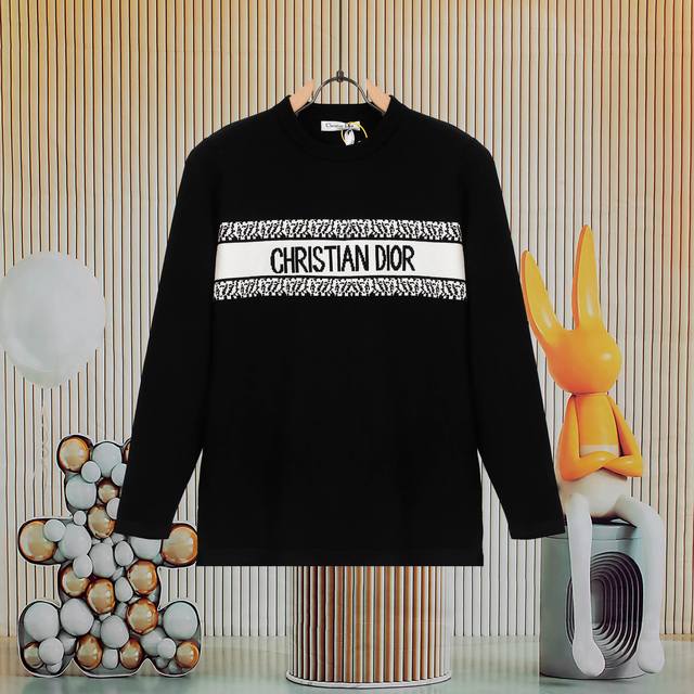Dior High-Quality Classic Jacquard Knit Sweater, Couple's Casual Top. Dior class