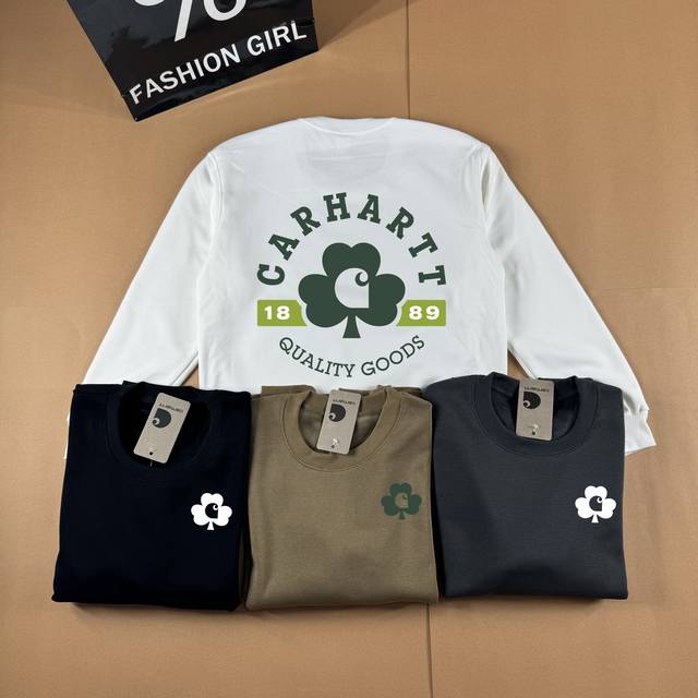 New Arrival 95 Carhartt Outdoor Crew Neck Fleece Sweatshirt Unisex Sweatshirt La