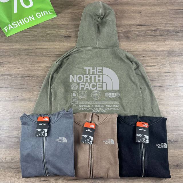 New Arrival Control 135 The North Face Outdoor Hooded Tie-Dye Cardigan Unisex Sw
