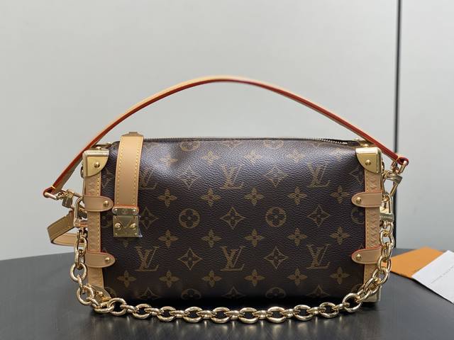 Original Quality M28385 Monogram Chain Soft Box Side Trunk East West Medium Hand
