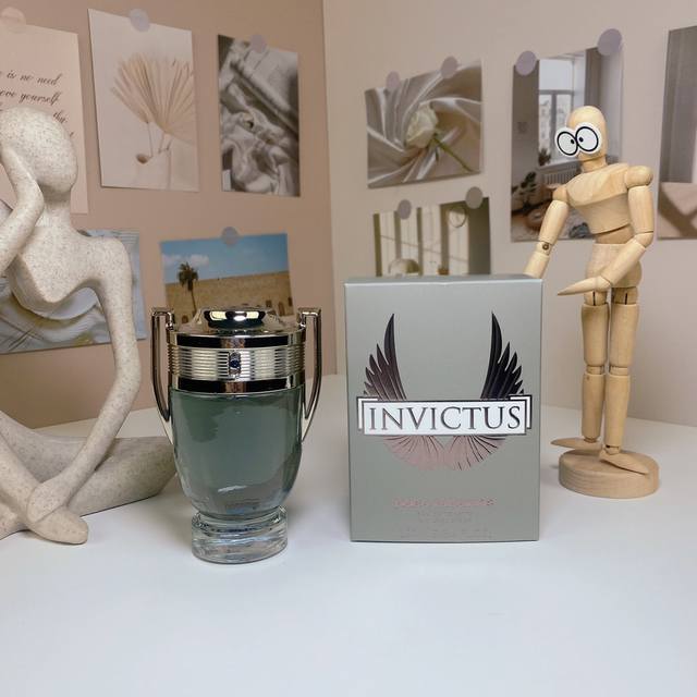 Original Quality Paco Invincible Warrior Silver Trophy Men's Perfume, Size M