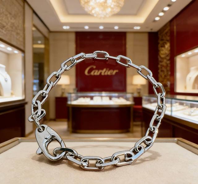 Cartier V-gold bracelet, in perfect condition with impeccable details. The uniqu