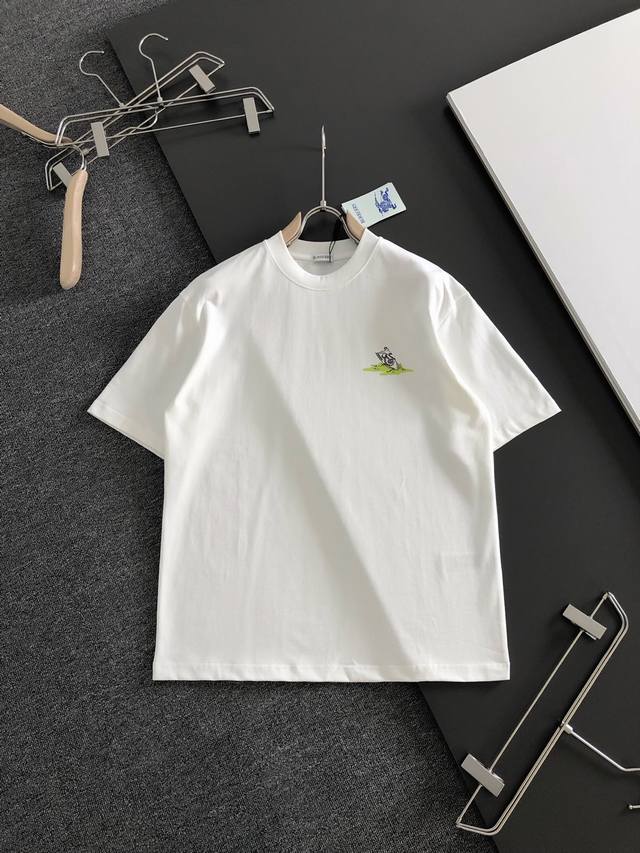 高版本 Bbr 2026Ss早春新款印花圆领T恤，定织定染纯棉300克重洗水面料，做工精细。男女同款宽松落肩版型，时尚大气。尺码：M-Xxl