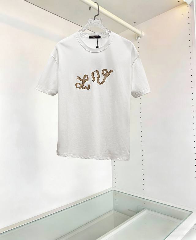 Louis Vuitton 26Ss new short-sleeved shirt, top-quality version with classic emb