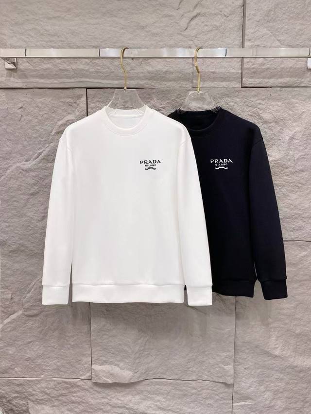 Prada 2025 Autumn/Winter Fashion Long-Sleeve Sweatshirt, High-End Custom Classic