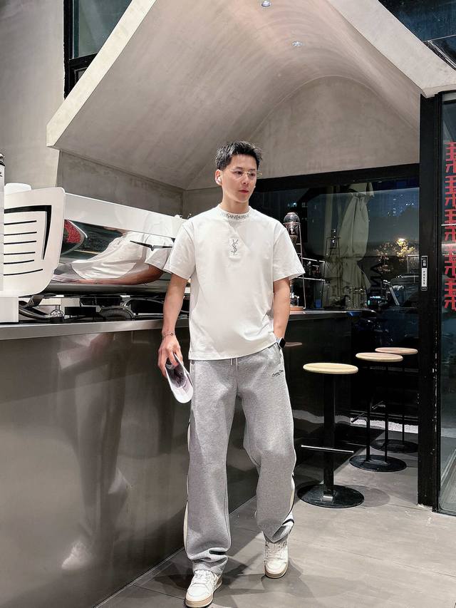 YSL 2026 Spring/Summer New Arrival - Latest Short-Sleeve Crew Neck T-Shirt from
