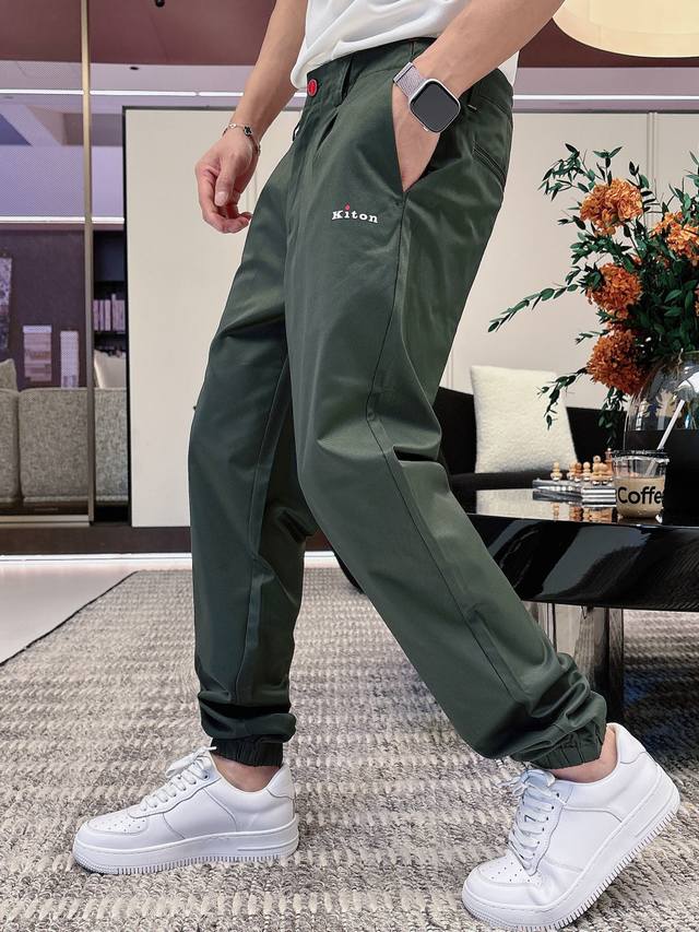 New Casual Pants! Classic brand logo casual pants, custom fabric, extremely comf