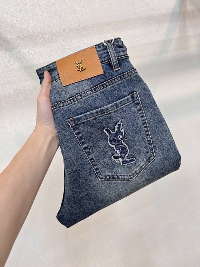 Saint Laurent. New men's jeans for Spring/Summer 2026! Heavy-duty washed denim f