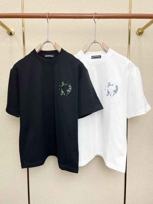 Chrome Hearts' latest men's casual short-sleeved shirt, a high-end custom-made,