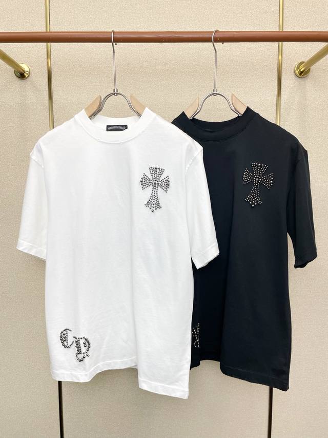 Chrome Hearts' latest men's casual short-sleeved shirt, a high-end custom-made,