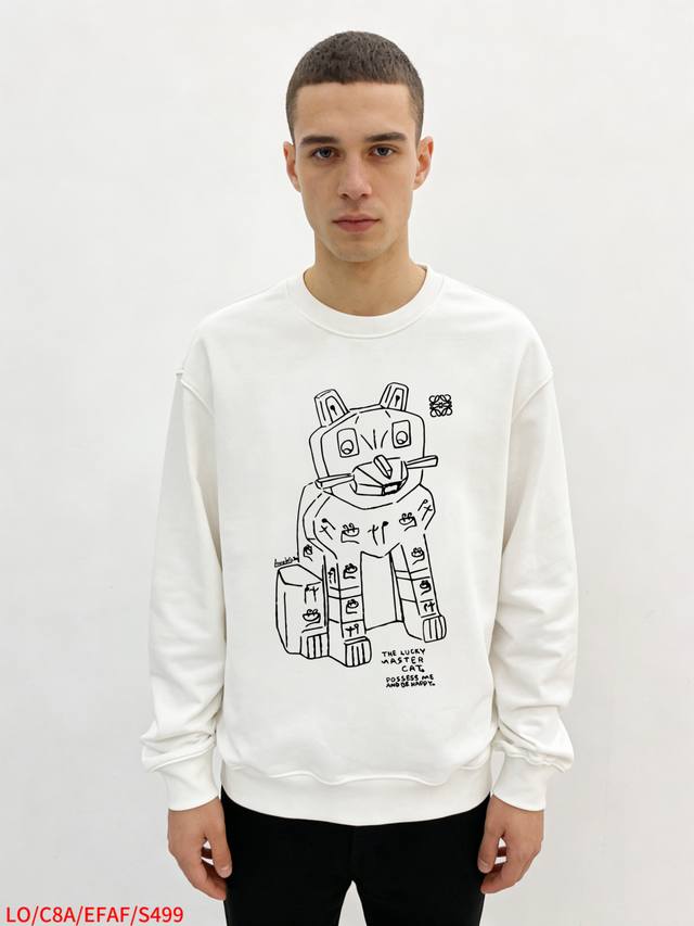 S499 Loewe's new official website letter print double-layer heavy-duty letter pa