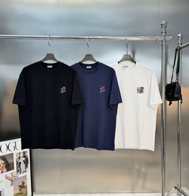 Loewe 26S New Embroidered T-Shirt. Unisex design featuring the brand's iconic An
