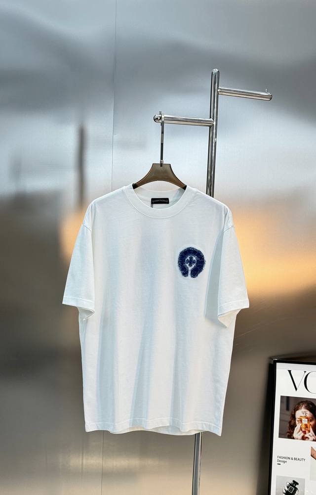 Chrome Hearts 26S New Trendy T-Shirt. Unisex, double-sided embroidered logo desi