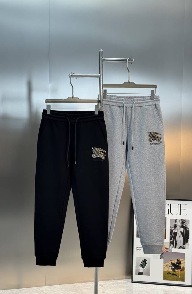 Burberry Pants - New sporty casual pants. Made from 100% cotton fabric, 420g hig