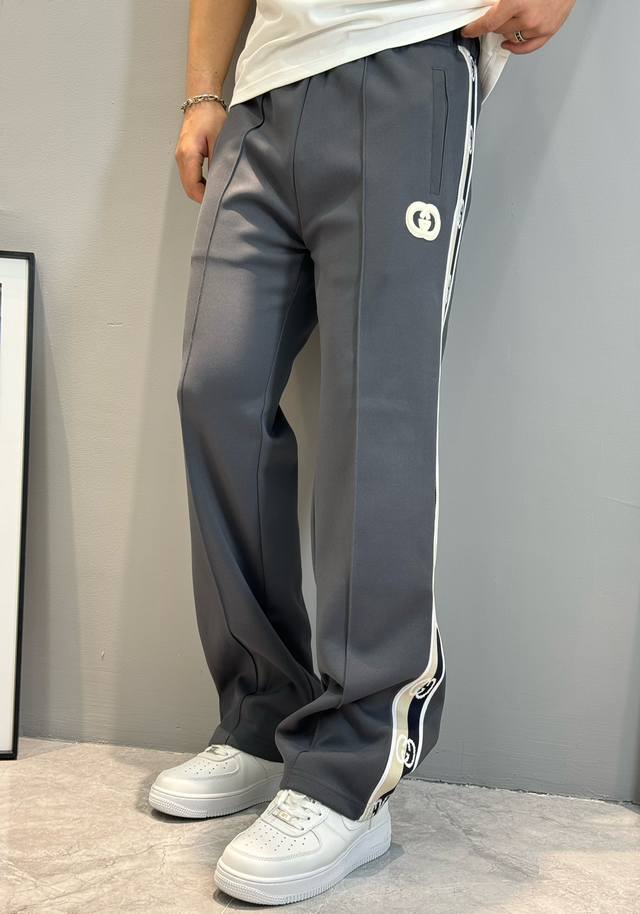 Gucc* Men's Casual Straight Leg Pants. Stylish and handsome! Custom Tencel air-l