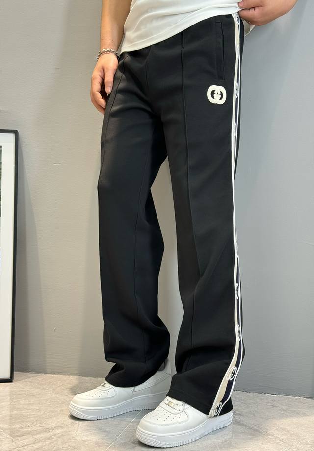 Gucc* Men's Casual Straight Leg Pants. Stylish and handsome! Custom Tencel air-l