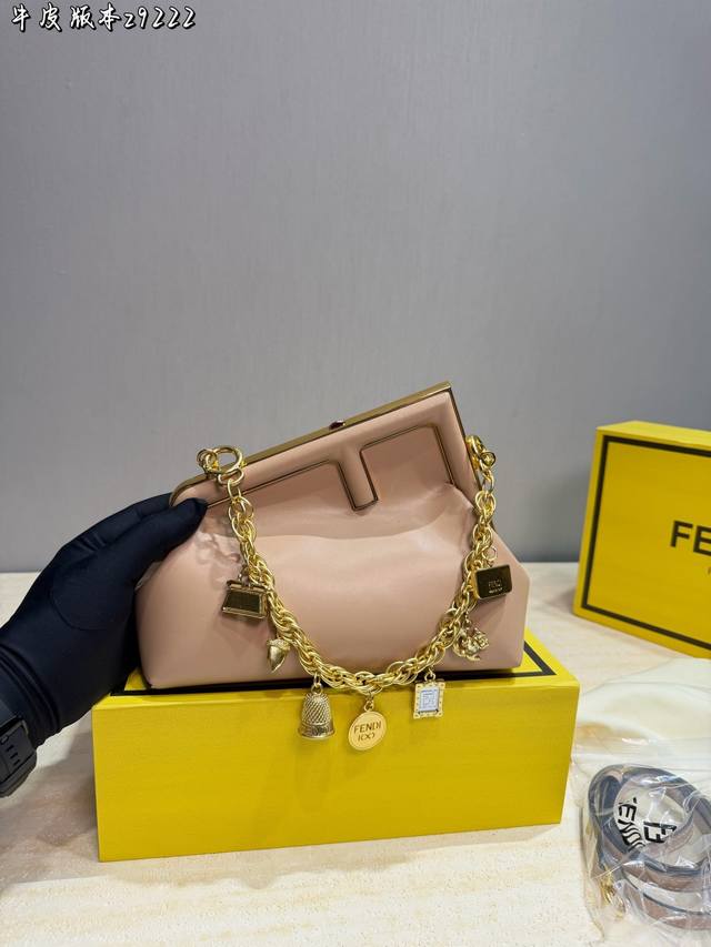 Leather Version Fendi Monogram Mini Baguette Bag. This classic Fendi monogram mi