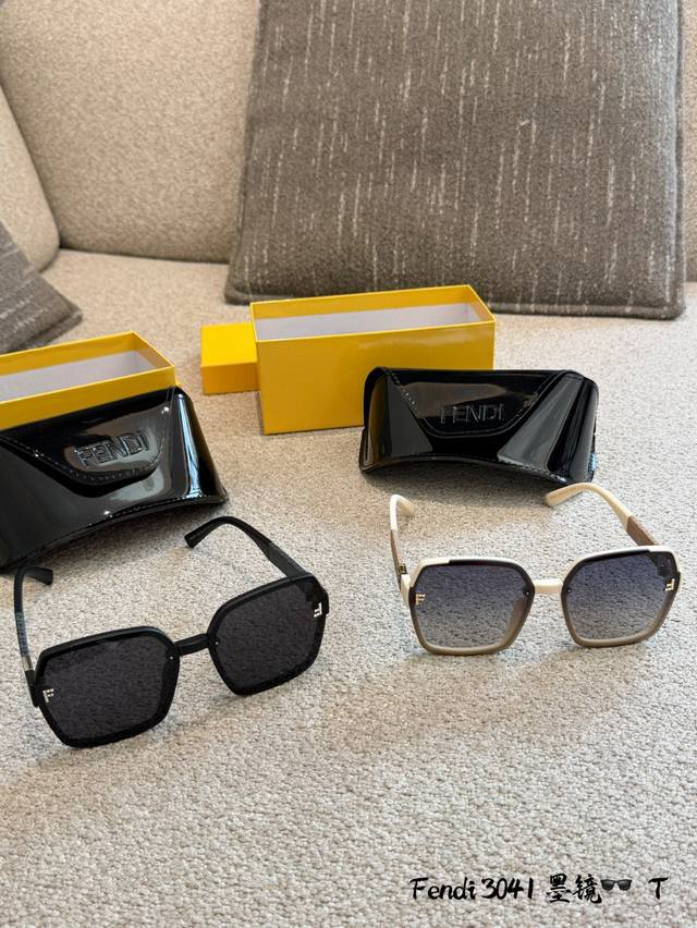 Fendi Ff3041 Sunglasses These Fendi Ff3041 sunglasses feature a beige and brown