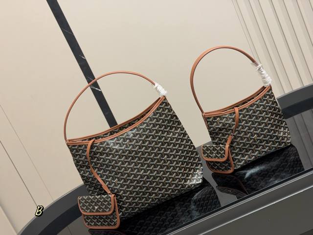 Same price Size: 32*25cm 22*20cm Goya's new Hobo underarm bag Perfect 1:1 custom