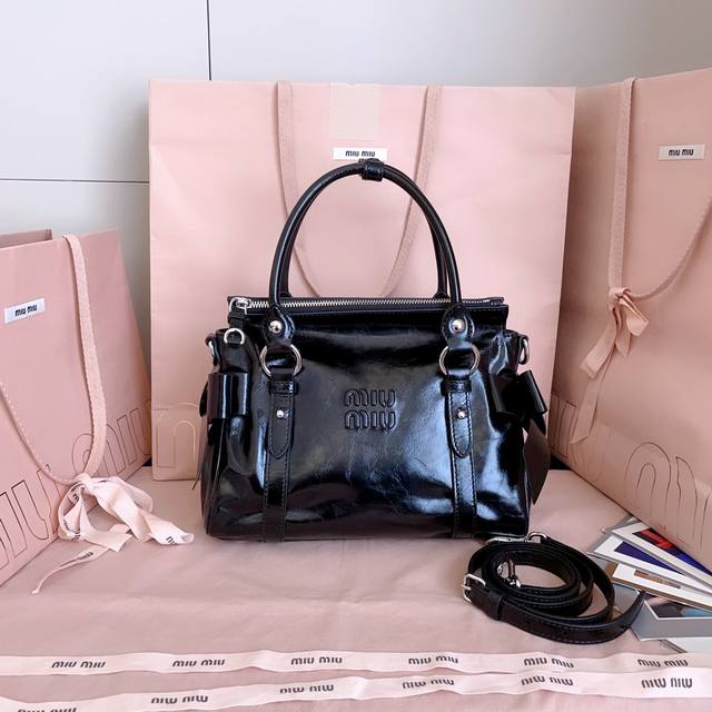 New Miu Miu Motorcycle Bag, Model 5Ba327. A classic reissue of the original Miu