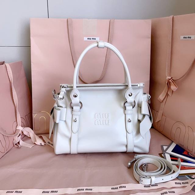 New Miu Miu Motorcycle Bag, Model 5Ba327. A classic reissue of the original Miu