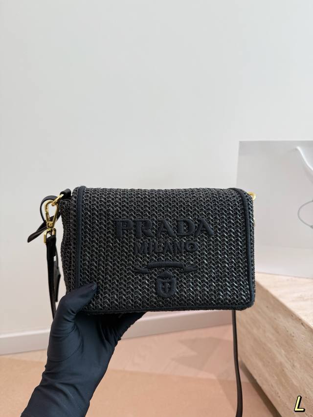 Prada New Arrival Straw Woven Summer Must-Have, So Beautiful Size 20.14 DDD