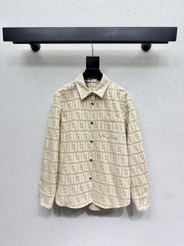 Fd's monogram shirt jacket exudes sophistication and elegance. The innovative fa