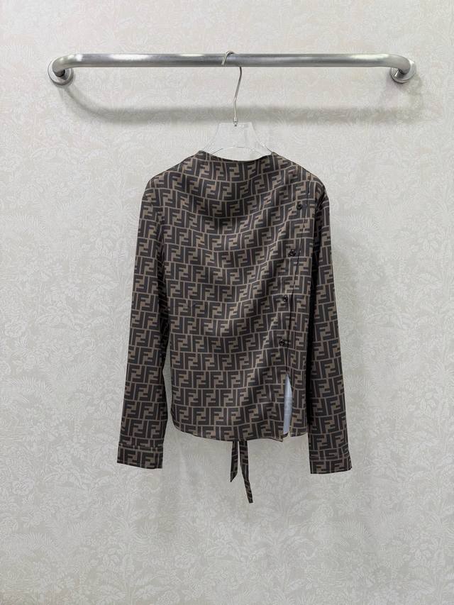 Fend*26 New Monogram Shirt - Wear the "Old Money" vibe! This Ff monogram shirt l