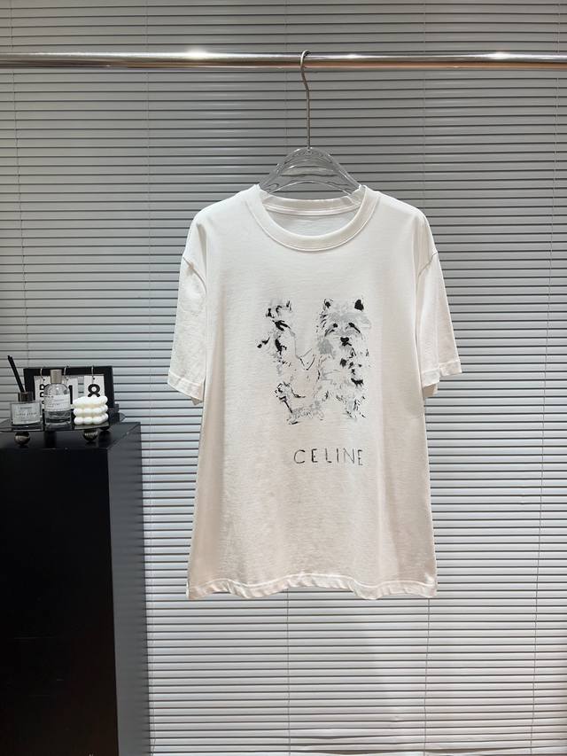 Loewe New West Highland T-Shirt Clean white, with a refreshing filter and cute W