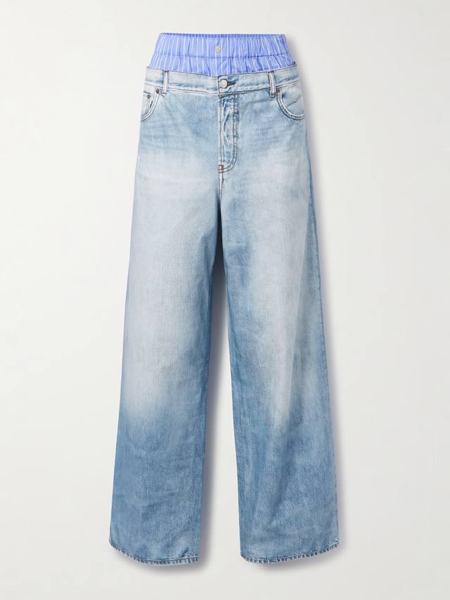 Double-waist printed cotton trousers! Cotton reactive print Sml DDD