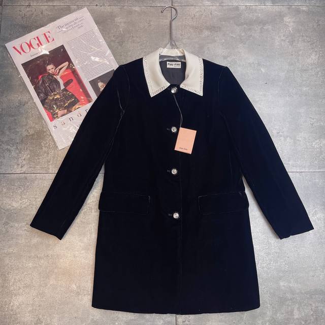 Restocked! Popular velvet trench coat, same style as in Miu Miu boutiques, 2026