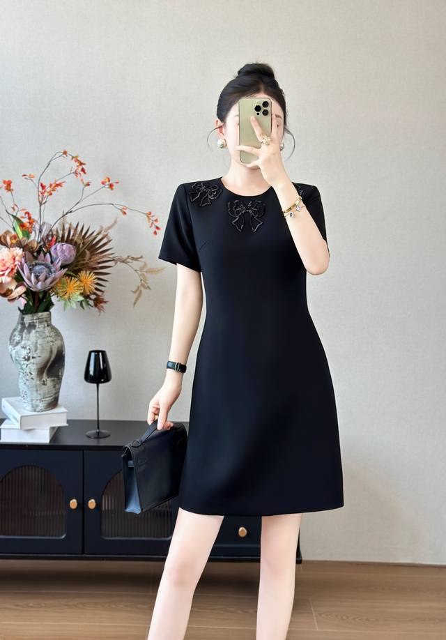 Dress Hot Selling Recommendation Valentino New Style Heavy Embroidery + Hand-bea