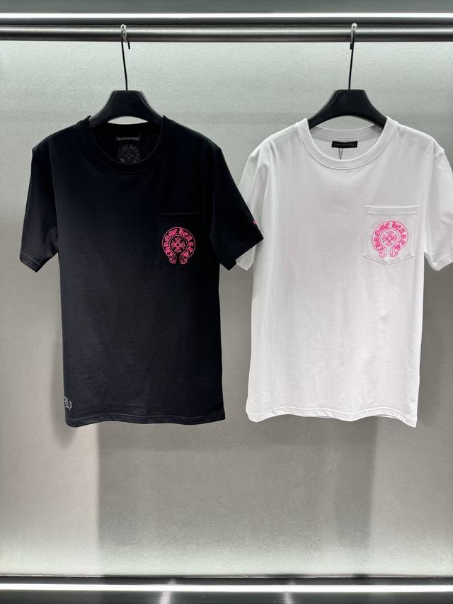 2690 Spring & Summer DDD! Chrome Hearts, Pink Label Pocket T-shirt. The pink lab