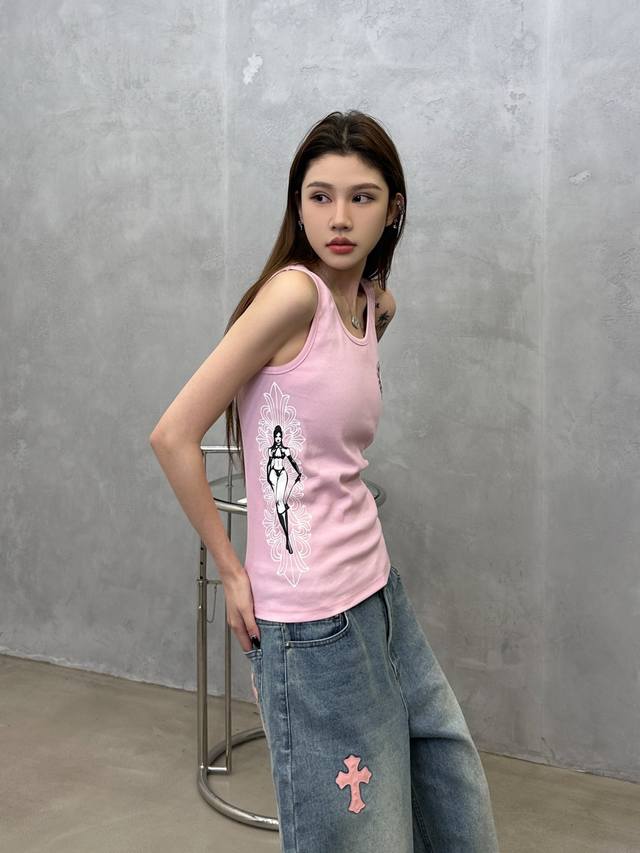 Chrome Hearts | New Casual Vest, ready-to-wear wash with 4 printed details, casu