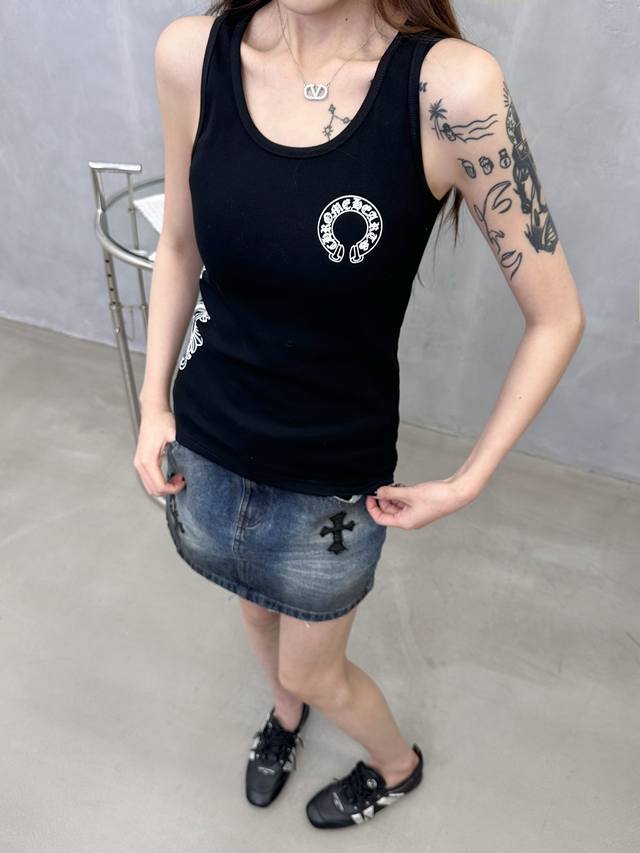 Chrome Hearts | New Casual Vest, ready-to-wear wash with 4 printed details, casu