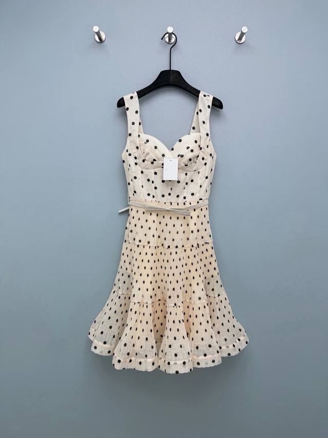 Zimmerma*26 New Wide Shoulder Strap Cake Dress (Short StyleThis dress blends Fre