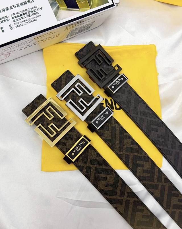 Belt: Fendi. Top-tier original replica. Belt: 100% top-grain cowhide, guaranteed