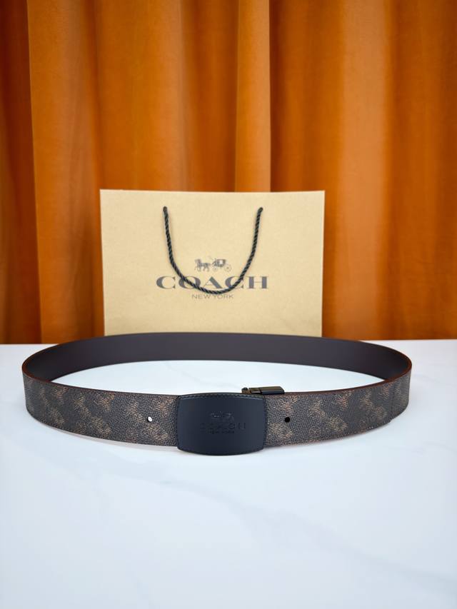 3.8cm width, elegant golden ratio. Reversible design, one side classic monogram,