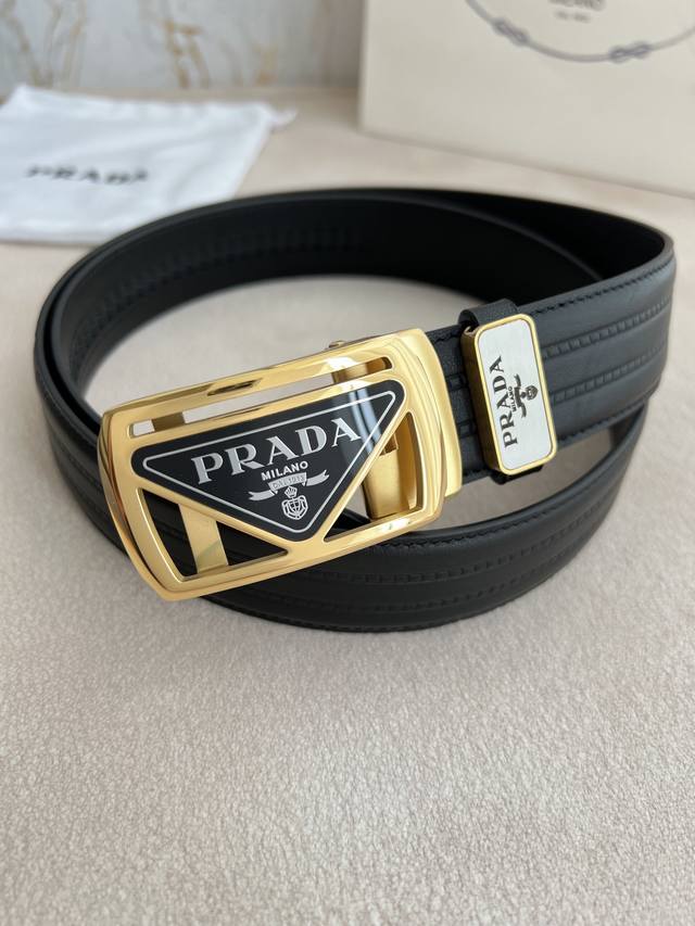Product Name: Prada Automatic Belt Model: Automatic belt, classic acrylic and pu