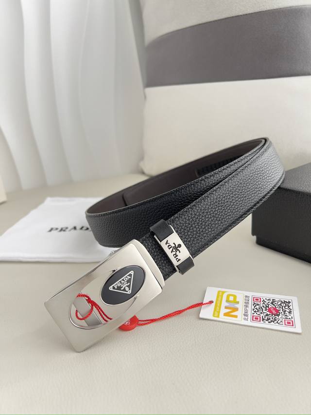 Product Name: Prada Automatic Belt Model: Automatic belt, classic pure steel aut
