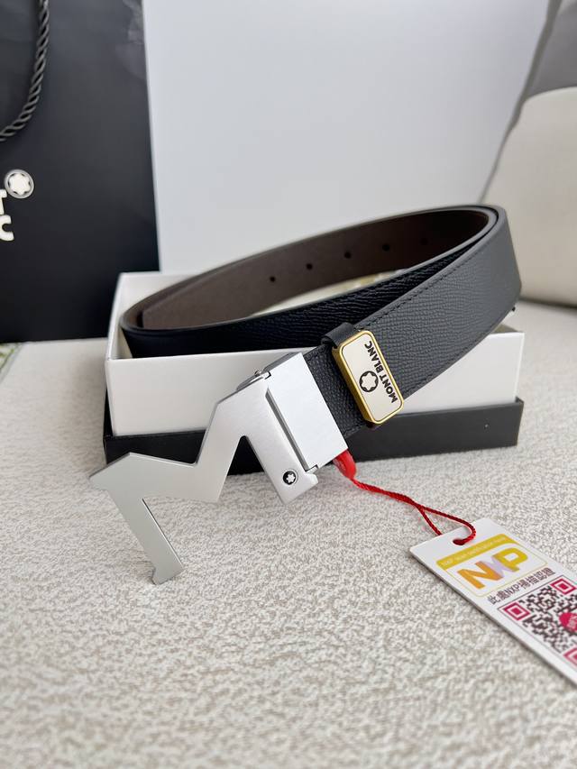Product Name: Montblanc Original Single Belt/Leather Bag Model: Hook, New Origin